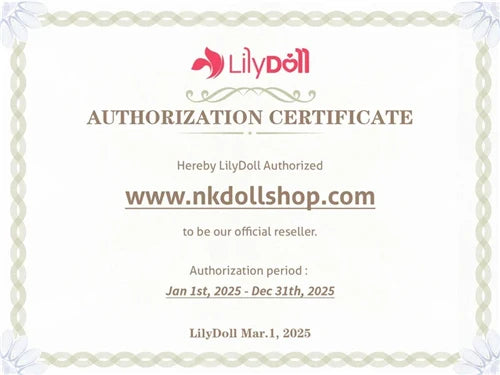 lilydoll 認定証明書
