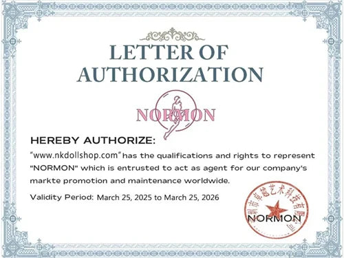 normon-doll 認定証明書